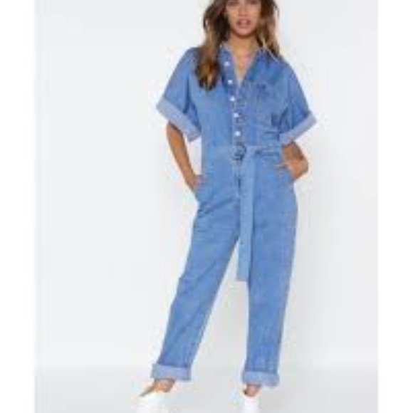 Elenza by L&L denim boiler suit - Picture 1 of 3